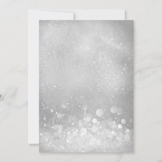 Invitation Silver Grey Parkle Sweet 16 (Dos)