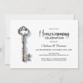 Invitation Silver Key Housewarming Party (Devant)