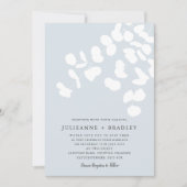 Invitation Silver Mist Eucalyptus Verdure Mariage moderne (Devant)