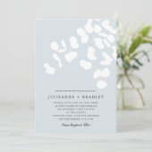 Invitation Silver Mist Eucalyptus Verdure Mariage moderne (Debout devant)