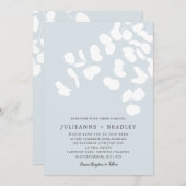 Invitation Silver Mist Eucalyptus Verdure Mariage moderne (Devant / Derrière)