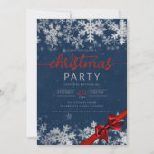 Invitation Silver Navy Winter Wonder Company Noël (Devant)