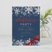 Invitation Silver Navy Winter Wonder Company Noël (Debout devant)