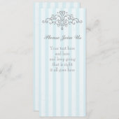 Invitation Silver Princess Filigree (Devant / Derrière)