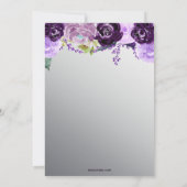 Invitation Silver Purple Floral Business Corporate Party (Dos)