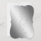 Invitation Silver Red Glass, Fête de Noël d'entreprise (Dos)