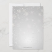 Invitation Silver Red Snowflakes (Dos)