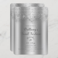 Silver Shimmer Fbattage papillon Sweet 16 Party