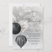 Invitation Silver Snowflakes, Balls Christmas Company (Devant)