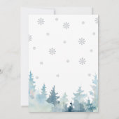 Invitation Silver Snowflakes Winter Wonderland 5e anniversair (Dos)