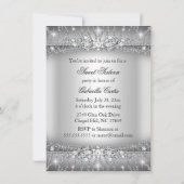 Invitation Silver Sparkle Diamond Sweet 16 (Dos)