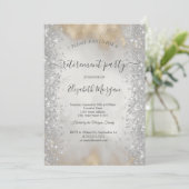 Invitation Silver Sparkle Diamonds Parties scintillant or Ret (Debout devant)