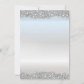 Invitation Silver Sparkle Glitter Bridal Shower (Dos)