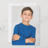 Invitation Silver Stardust Première Sainte Communion Photo (Dos)