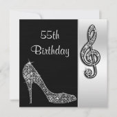 Invitation Silver Stiletto et Treble Cleft 55e anniversaire (Devant)