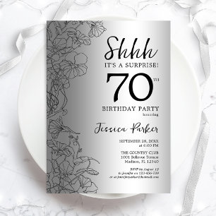 Invitation Silver Surprise 70e anniversaire