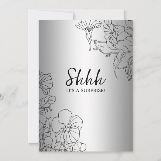 Invitation Silver Surprise 90e anniversaire (Dos)