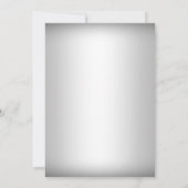 Invitation Silver Winter Wonderland Fête de Noël (Dos)