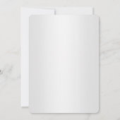 Invitation Silver Winter Wonderland Noël Fête de Noël 2 (Dos)