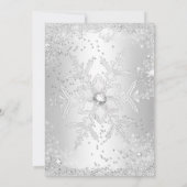 Invitation Silver Winter Wonderland Sweet 16 Tiara (Dos)