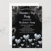 Invitation SilverHearts Valentine's Day Party (Devant / Derrière)