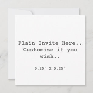 Invitation simple..