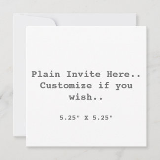 Invitation simple..