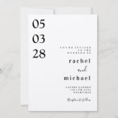 Invitation simple (Devant)