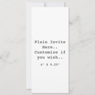 Invitation simple..
