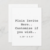 Invitation simple.. (Devant / Derrière)