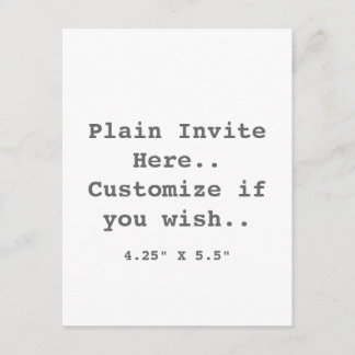 Invitation simple..
