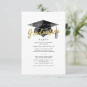 Invitation Simple 2025 Grad Minimalist Graduation Party (Debout devant)
