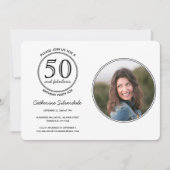 Invitation Simple 50 et fabuleux fête d'anniversaire de la ph (Devant)