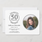 Invitation Simple 50 et fabuleux fête d'anniversaire de la ph (Devant)