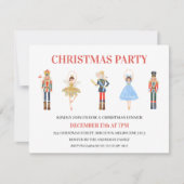 Invitation Simple 5 caractères Nutcracker fête de Noël (Devant)