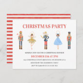 Invitation Simple 5 caractères Nutcracker fête de Noël (Devant / Derrière)