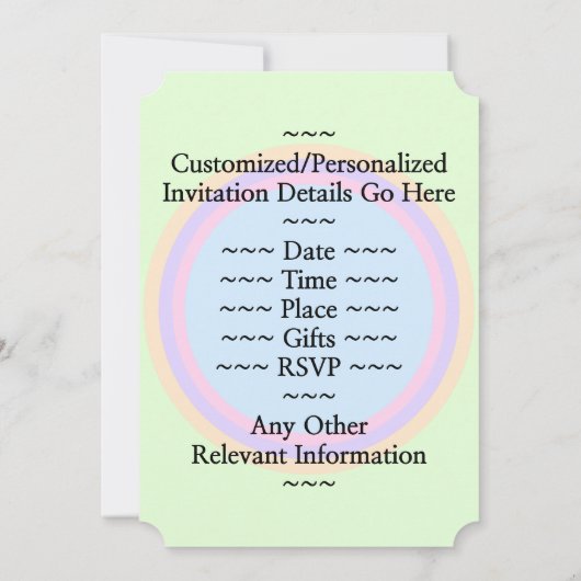 Invitation simple "74ème anniversaire" (Dos)