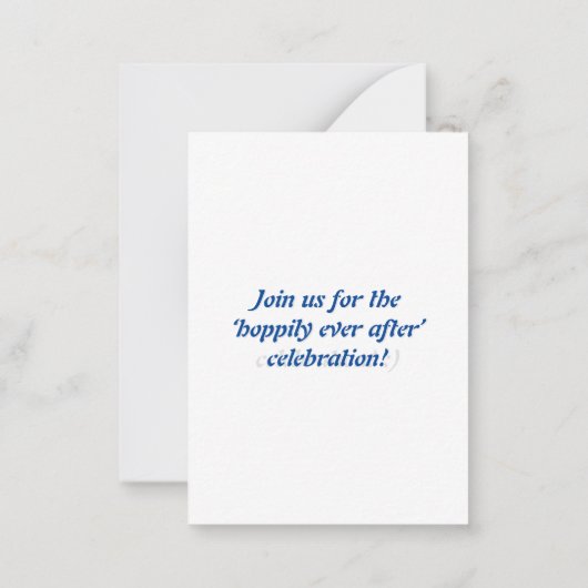 Invitation simple à désherber plat (Dos)