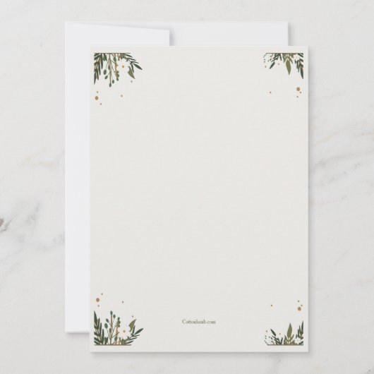 Invitation simple à la couronne (Dos)