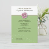 Invitation simple à la douche nuptiale à fleurs (m (Debout devant)