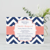 Invitation simple à la douche pour bébé ou bébé en (Debout devant)