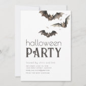 Invitation simple à la fête d'Halloween (Devant)