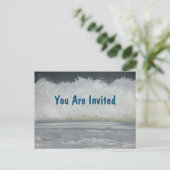 Invitation simple à un rassemblement de vacances à (Debout devant)