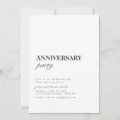 Invitation simple à une fête d'anniversaire avec p (Devant)