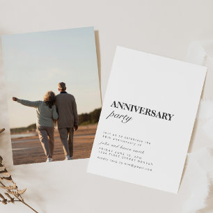 Invitation simple à une fête d'anniversaire avec p