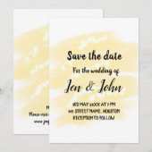 Invitation Simple ajout de nom de lieu de date enregistrer la (Devant / Derrière)