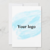 Invitation Simple ajout minimal du nom de texte du logo (Devant)