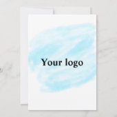 Invitation Simple ajout minimal du nom de texte du logo (Dos)