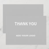 Invitation Simple ajout minimal du nom de texte du logo (Devant / Derrière)