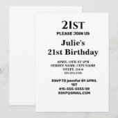 Invitation Simple ajout minimal du nom de texte du logo (Devant / Derrière)